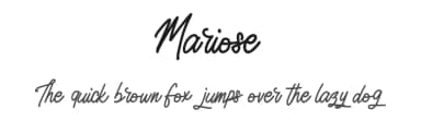 Mariose by Vunira Design — Script Handwritten Font — thumbnail 1