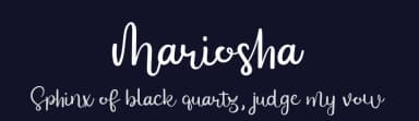 Mariosha by Yan Studio — Script Handwritten Font — thumbnail 2