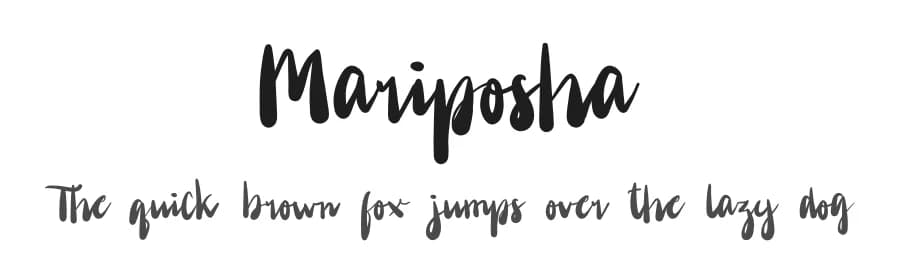 Mariposha by Jadatype — Script Handwritten Font