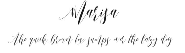 Marisa by Gilar Studio — Script Handwritten Font