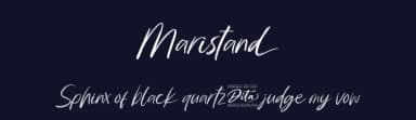 Maristand by Ditatype — Script Handwritten Font — thumbnail 2