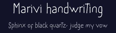 Marivi handwriting by FontPanda — Script Handwritten Font — thumbnail 2