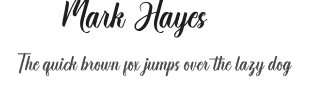 Mark Hayes by NihStudio — Script Handwritten Font
