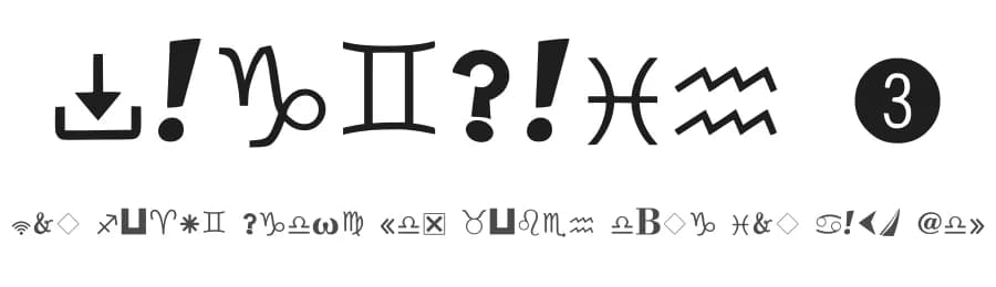 Markbats 3 by Edwin Vazquez — Dingbats Font