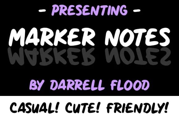 Marker Notes Font by Dadiomouse — Script Handwritten Font