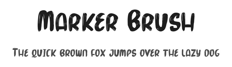 Marker Brush by Nirmana Visual — Script Handwritten Font