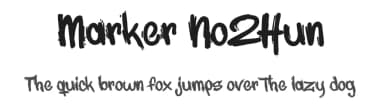 Marker No2Hun by HighUpNorth LLC — Script Handwritten Font — thumbnail 1