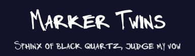Marker Twins by Tom Raaijmakers — Script Handwritten Font — thumbnail 2