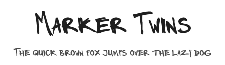 Marker Twins by Tom Raaijmakers — Script Handwritten Font — preview 1