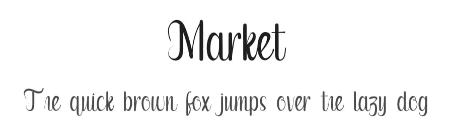 Market by Chamdan Chakim — Script Handwritten Font