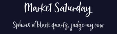 Market Saturday by FontBoutique — Script Handwritten Font — thumbnail 2