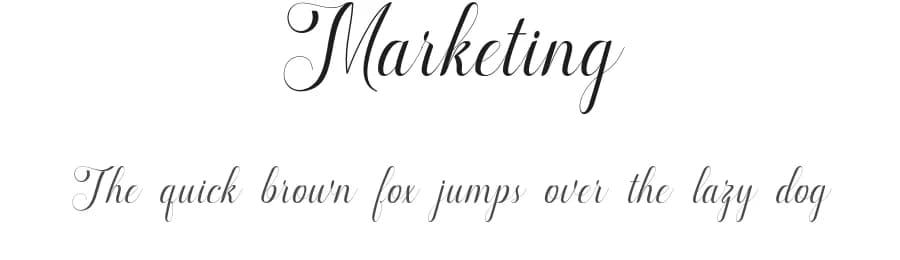Marketing by Marwah Store — Script Handwritten Font