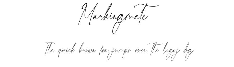 Markingmate by Nathatype — Script Handwritten Font