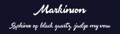 Markinson by easetype — Script Handwritten Font — thumbnail 2