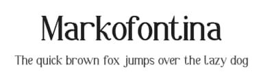 Markofontina by Vlad Viperov — Serif Font — thumbnail 1