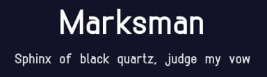 Marksman by Geronimo Font Studios — Sans Serif Font — thumbnail 2