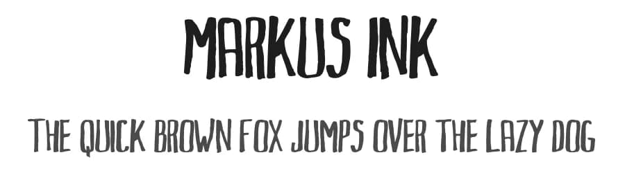 Markus Ink by Ferran López — Script Handwritten Font