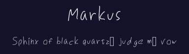Markus by M Bm — Script Handwritten Font — thumbnail 2