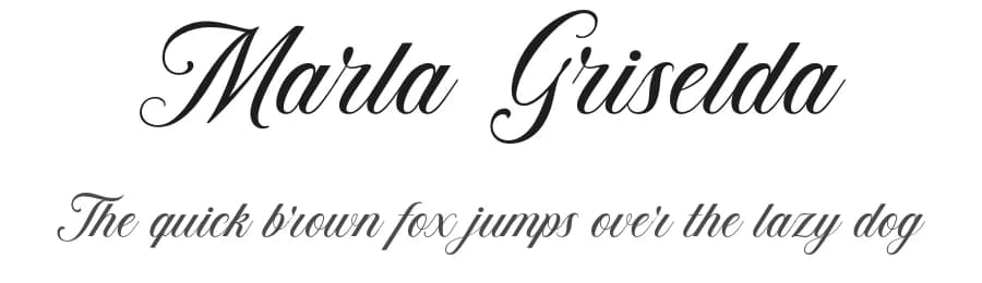 Marla Griselda by Letterhend Studio — Script Handwritten Font