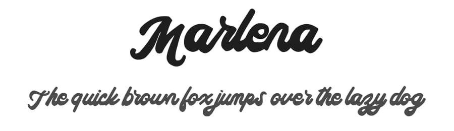Marlena by Ianmikraz — Script Handwritten Font
