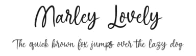 Marley Lovely by Typetemp Studio — Script Handwritten Font — thumbnail 1