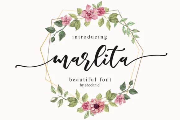Marlita Font by Abodaniel — Script Handwritten Font
