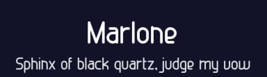 Marlone by Rico Rifa'i — Sans Serif Font — thumbnail 2