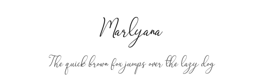 Marlyana by Letterena Studios — Script Handwritten Font