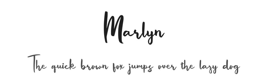 Marlyn by Craft Supply Co. — Script Handwritten Font