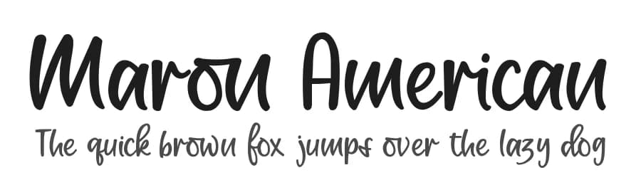 Maron American by Zeenesia Studio — Script Handwritten Font