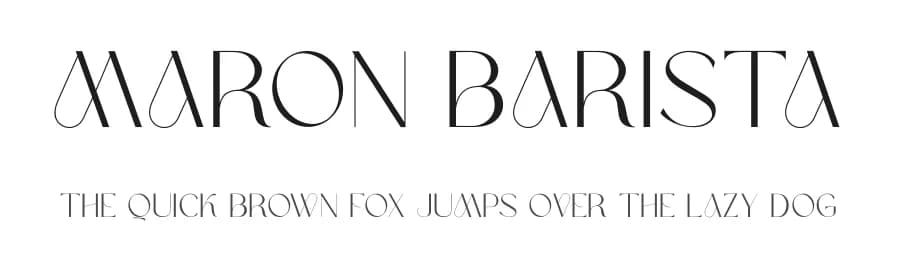 Maron Barista by Zeenesia Studio — Sans Serif Font