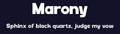 Marony by ToniStudio — Sans Serif Font — thumbnail 2