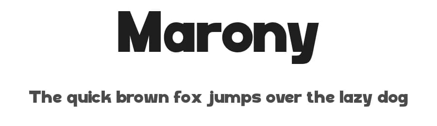 Marony by ToniStudio — Sans Serif Font