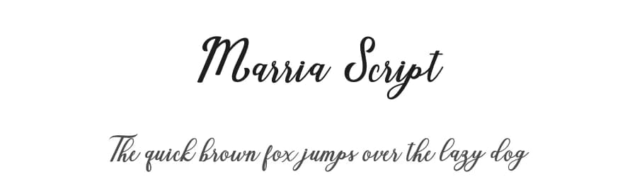 Marria Script by Creative Lab — Script Handwritten Font