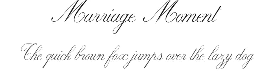 Marriage Moment by Billy Argel Fonts ® — Script Handwritten Font