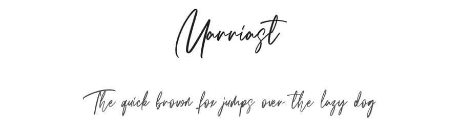Marriast by Maulana Creative — Script Handwritten Font
