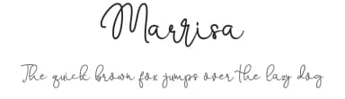 Marrisa by aldedesign — Script Handwritten Font — thumbnail 1
