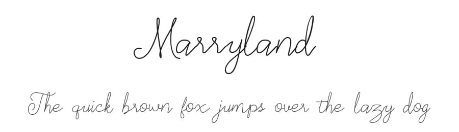Marryland by UI Creative — Script Handwritten Font