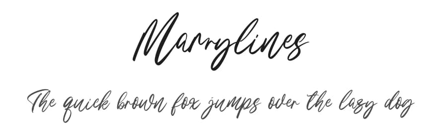Marrylines by Colllab Studio — Script Handwritten Font