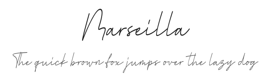 Marseilla by Vunira Design — Script Handwritten Font
