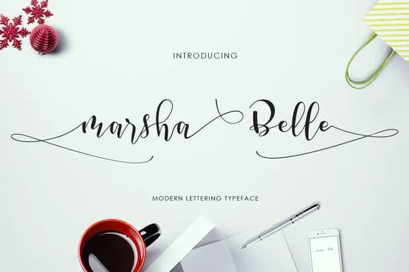 Marsha Belle Script Font by Tegaki — Script Handwritten Font