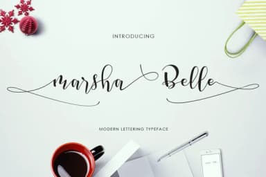 Marsha Belle Script Font by Tegaki — Script Handwritten Font — thumbnail 1