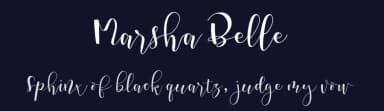 Marsha Belle by Tegaki Script — Script Handwritten Font — thumbnail 2