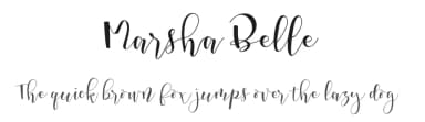 Marsha Belle by Tegaki Script — Script Handwritten Font — thumbnail 1