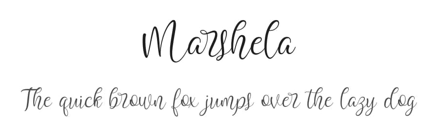 Marshela by Basni.std — Script Handwritten Font