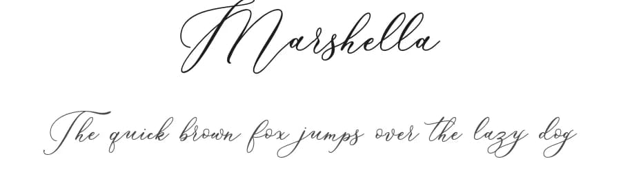 Marshella by Sizimon.id — Script Handwritten Font