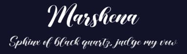 Marshena by Makashi — Script Handwritten Font — thumbnail 2