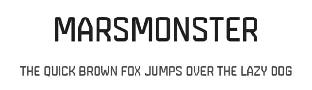 Marsmonster by Büro Sequenz — Sans Serif Font