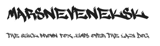 Marsneveneksk by Marsnev — Script Handwritten Font