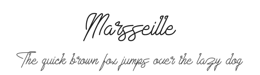 Marsseille by Marchtwentype — Script Handwritten Font